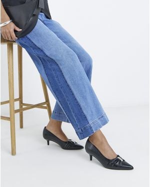 JD Williams Hardware Detail Court Shoe Ex Wide - Blue