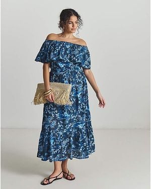 Figleaves Lisbon Maxi Beach Dress - Blue