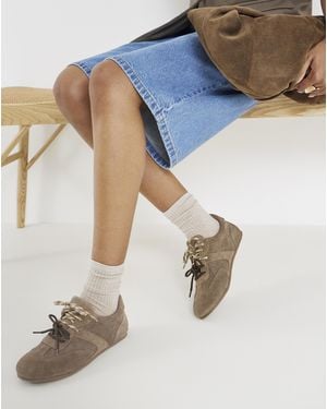 Simply Be Slim Profile Trainer Extra Wide - Blue