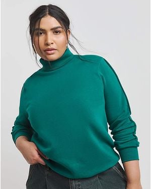 Simply Be Roll Neck Sweatshirt - Green