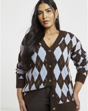 Simply Be Boyfriend Cardigan - Black