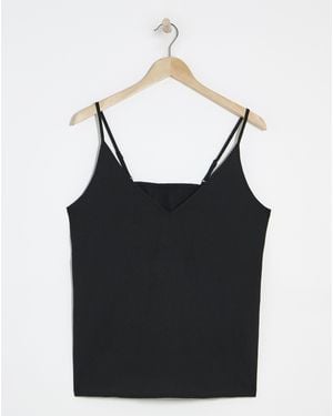 Simply Be V Neck Cami - Black