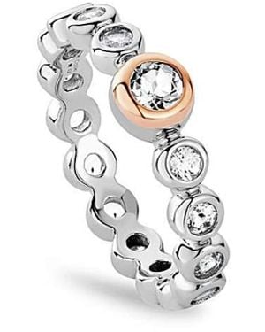 Clogau Celebration Tennis Ring - White
