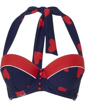 Joe Browns Retro Heart Bikini Top - Red