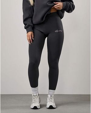 Gym King Mindset Script Jersey Legging - Black