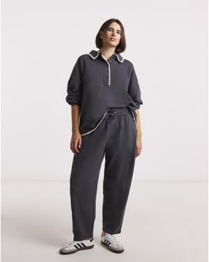 Simply Be Barrel Leg Jogger - Blue
