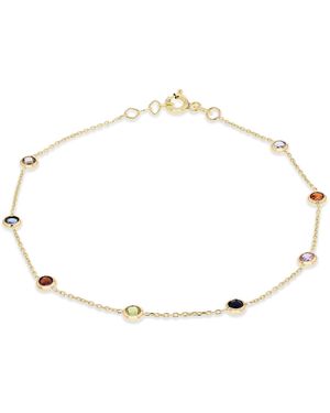 iJewel 9Ct Multi Round Cz Bracelet - Metallic