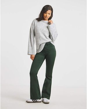 Simply Be Flare Leg Jegging - Green