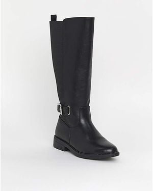 Cushion Walk Elastic Buckle Boot Eee Fit - Black