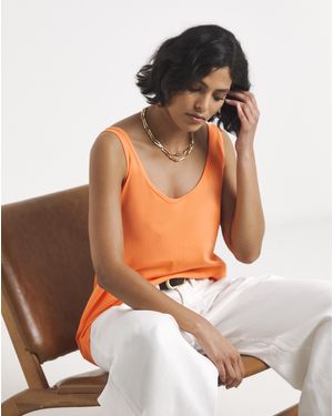 Simply Be Slouch Vest - Orange