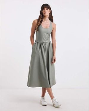 Sweaty Betty Explorer Ribbed Racer Dress - Green