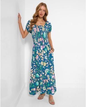 Joe Browns Summer Garden Jersey Dress - Blue