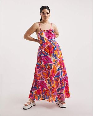 Simply Be Floral Maxi Tiered Beach Dress