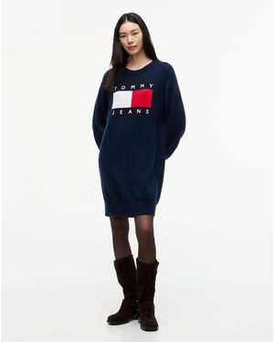 Tommy Hilfiger Jumper Flag Dress - Blue