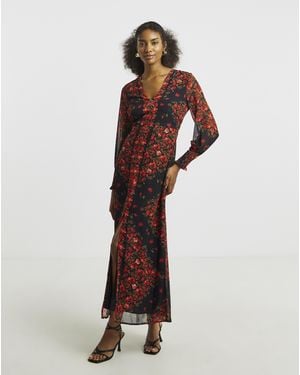 Hope & Ivy Adelita Maxi Dress - Red