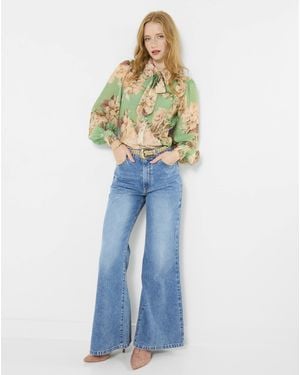 Joe Browns Jb Olivia Blouse With Detachable Tie - Blue