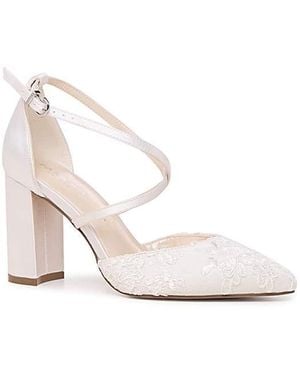 Paradox London Brocade Wedding Shoes - White