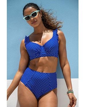 Pour Moi Sicily Longline Bikini Top - Blue