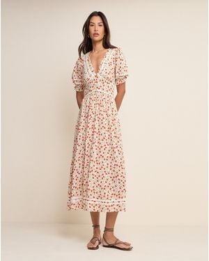 Nobody's Child Petite Saffy Midi Dress - Natural