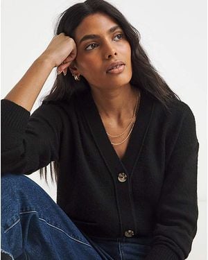 Simply Be V-Neck Cardigan - Blue
