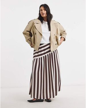 Simply Be Asymmetric Skirt - White