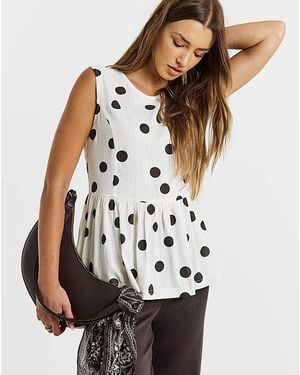 Simply Be Peplum Top - Multicolour