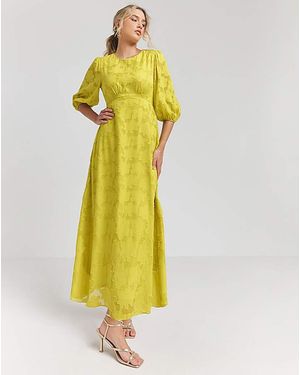 Joanna Hope Burnout Maxi Dress - Yellow