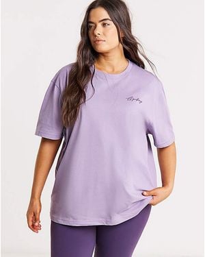 Gym King Mindset Boyfriend T-Shirt - Purple