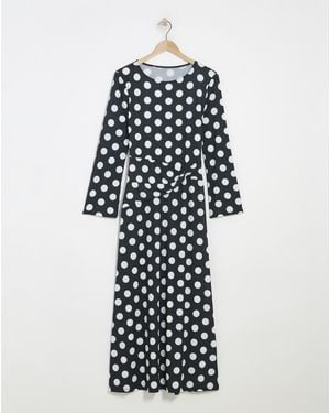 Flounce London Jersey Maxi Dress - White