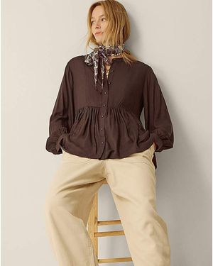 Monsoon Sandy Relaxed Blouse - Brown
