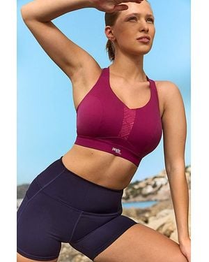 Panache Endurance Wired Non Padded Sports Bra - Blue