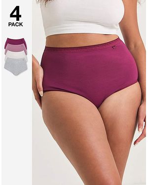 Slimma 4 Pack Full Fit Knickers - Pink