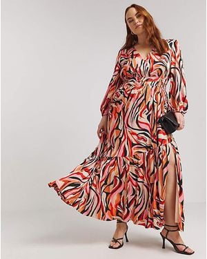 Lovedrobe Wrap Front Maxi Dress - Red