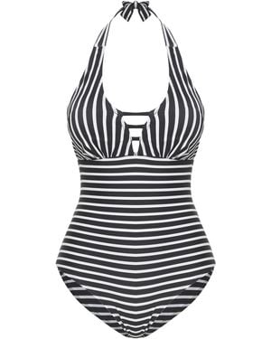 JD Williams Halter Neck Padded Swimsuit - White
