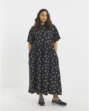 Simply Be Supersoft Pocket Midi Dress - Black