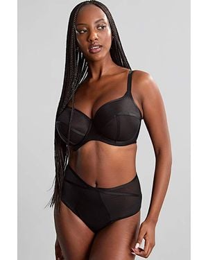 Panache Tango Essence Mesh Deep Brief - Black