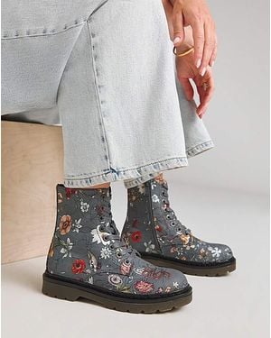 Heavenly Feet Justina Boot Wide Fit - Grey