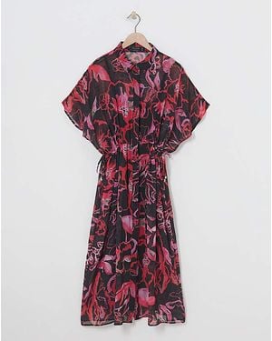 Religion Noble Shirt Dress - Pink