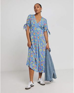 Nobody's Child Alexis Floral Dress - Blue