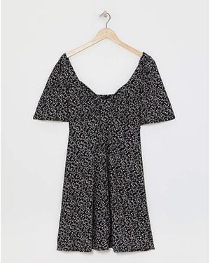 Simply Be Supersoft Skater Dress - Grey