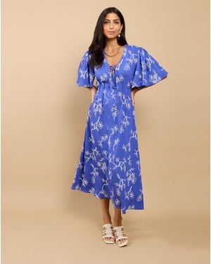Little Mistress Lm Midaxi Dress - Blue