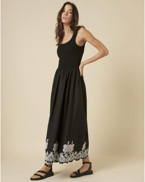 Nobody's Child Midi Dress - Black