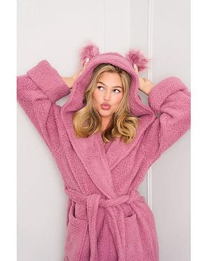 JAM The Label Jimjamthelabel Novelty Lambi Robe - Pink