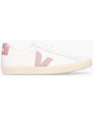 Veja Esplar Logo Nacre Trainers - Pink