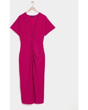Joanna Hope Ruched Front Jersey Dress - Pink