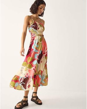 Monsoon Iris Floral Bandeau Midi Dress - White