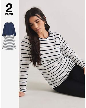 Pretty Secrets 2 Pack Thermal Long Sleeve Tops - Blue