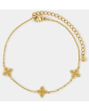 Accessorize St Clover Bracelet - Metallic