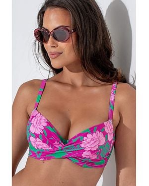Pour Moi Free Spirit Padded Bikini Top - Purple