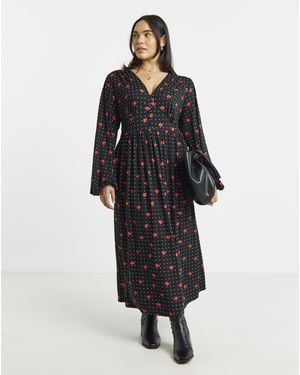 Simply Be Waist Detail Mini Dress - Black